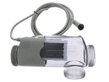 CompuPool CaliMar replacement salt cell showing the clear housing and plates