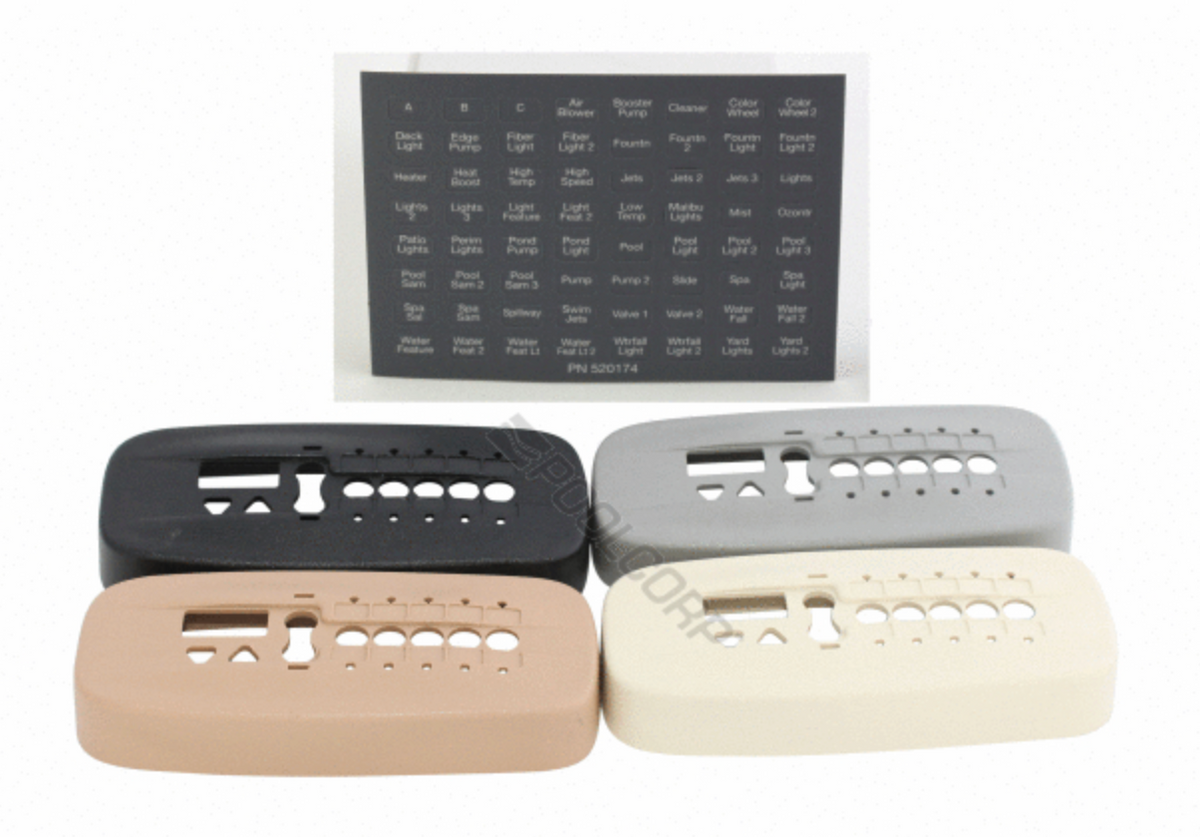 Pentair 520355 faceplate kit for surface mount iS10 ten-function spa-side remote