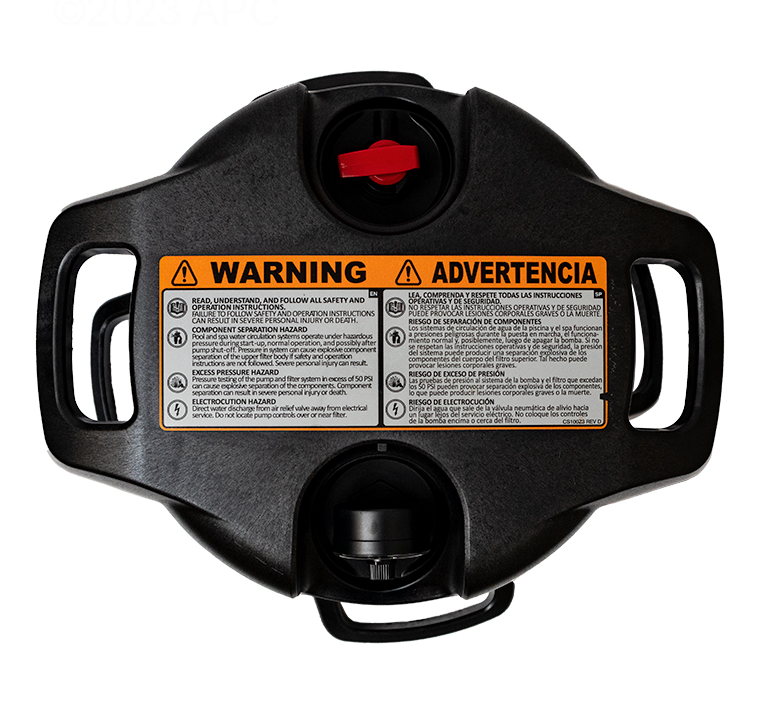 Hayward CX200B SwimClear C200S filter head assembly, side view