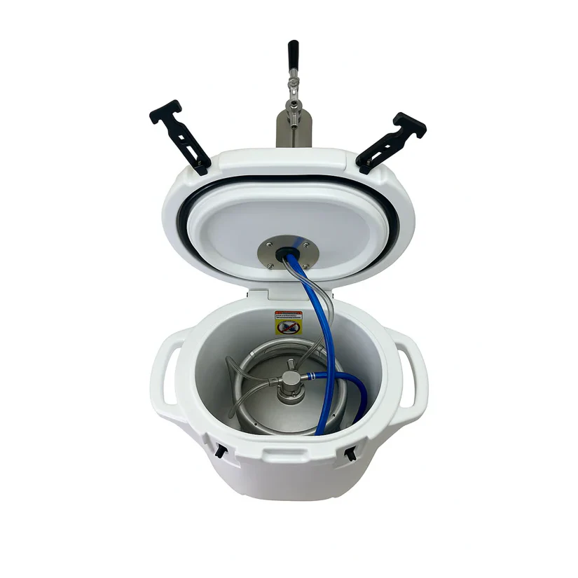 ColdBreak ColdOne portable kegerator, alternate view
