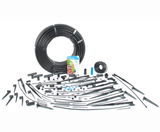 DIG GE200 drip and micro sprinkler kit, components laid out