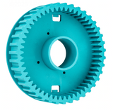 Maytronics 99834104 turquoise front wheel, second angle showing the tread