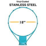 Dunn-Rite DMB200BR vinyl coated 18 inch stainless steel rim detail