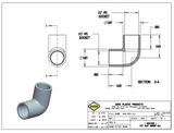 Dura 1/2-Inch 90-Degree Elbow, Slip x Slip, Box of 250