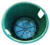 Dura 101, 10" Round Green Valve Box with Green Lid