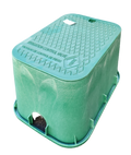 Dura 121, Rectangular Valve Box, Green with Green Lid