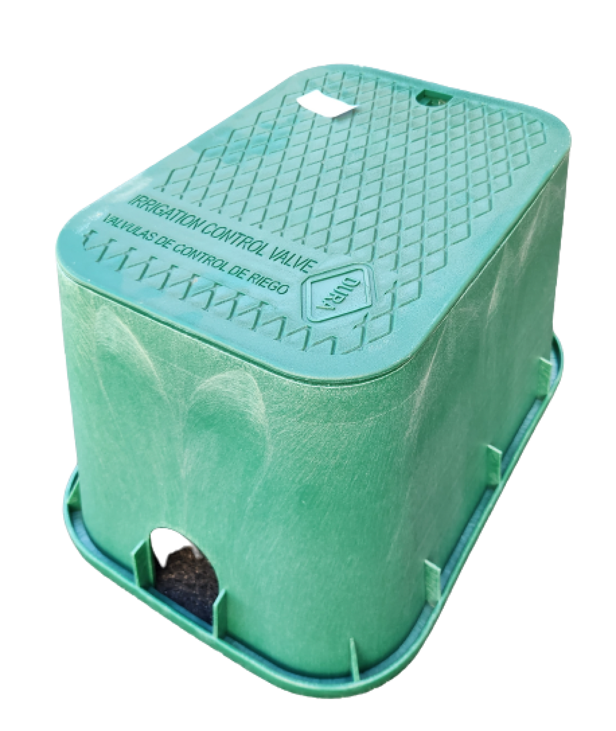 Dura 121, Rectangular Valve Box, Green with Green Lid