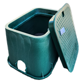 Dura 121, Rectangular Valve Box, Green with Green Lid