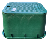 Dura 121, Rectangular Valve Box, Green with Green Lid