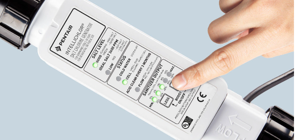 Pentair IntelliChlor IC15 easy operation, five push button output levels