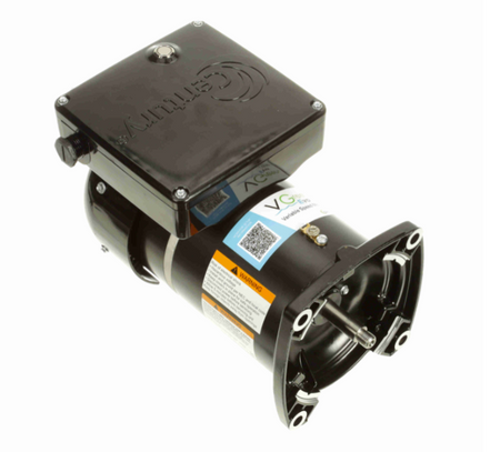 Century EVQ225 VGreen Evo motor, top view showing the single button interface