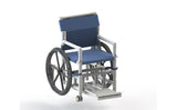 Aqua Creek F-520XWSPM PVC pool access chair, second view showing the mesh seat and footrest