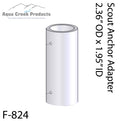 Aqua Creek F-824 plastic anchor adapter sleeve for Scout, Mighty 400, and Mighty 600 pool lifts