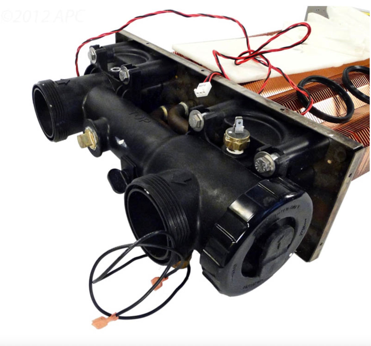 Hayward FDXLHXA1250 heat exchanger, side view