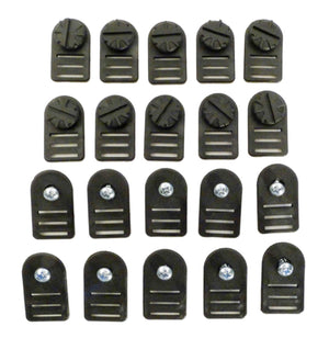 Feherguard Tube & Blanket Black Fastener | Set of 10 | FG-PFS
