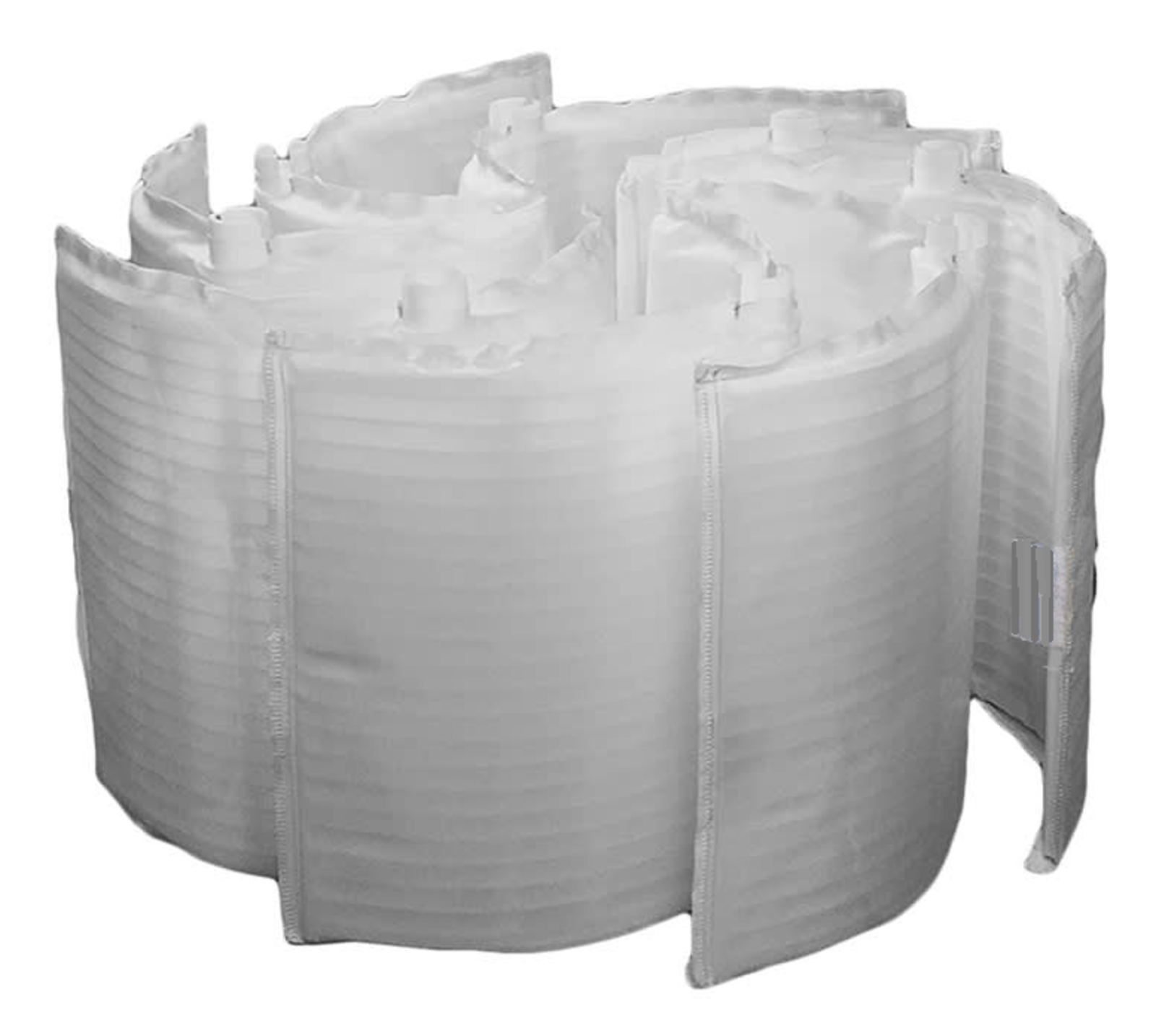 Complete 24 square foot DE filter grid set, eight grids assembled