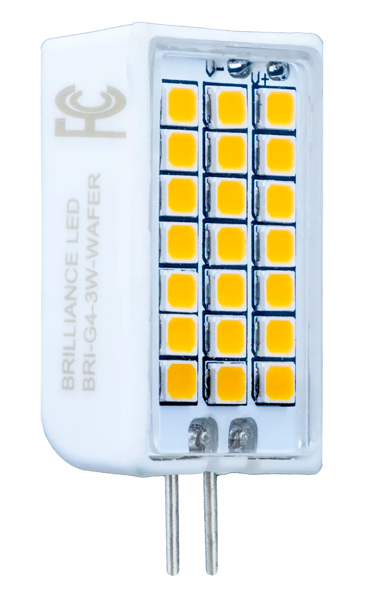 Brilliance LED Rectangle G4 Bi-Pin Wafer 2700K 3W