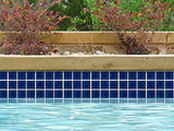 NPT HM-206 royal blue 2x2 tile, close view of the glaze