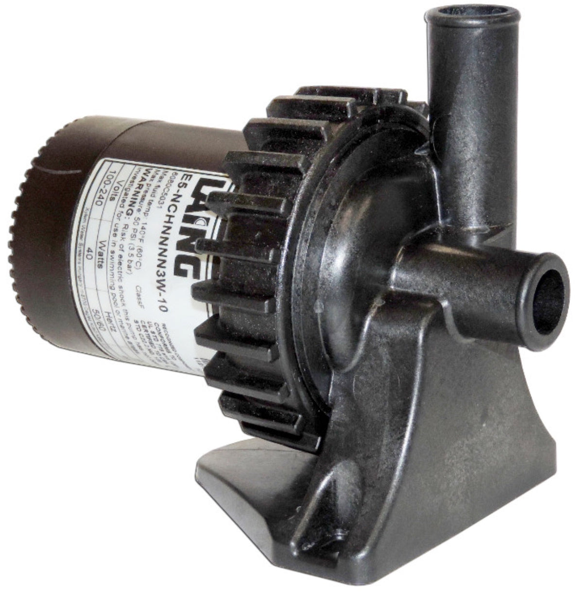 Laing Thermotech E5 spa circulation pump 10-0102-K with 4 ft cord and 3/4 in. barbs