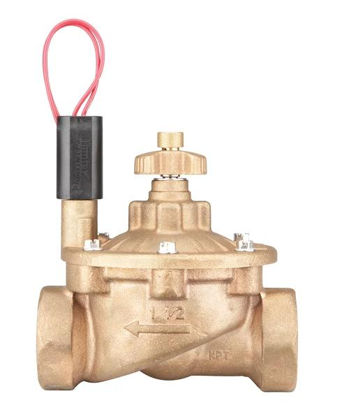 Hunter IBV-101G-FS; IBV Valve, 1" brass globe valve with flow control and factory-installed Filter Sentry Mechanism