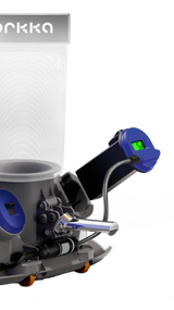 Kokido Vektro Orkka EV380 cordless pool leaf vac, detail view