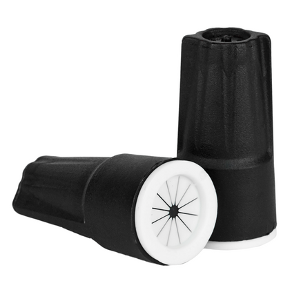 King Innovation Small Waterproof Wire Connectors, Black/White (150 pc canister)