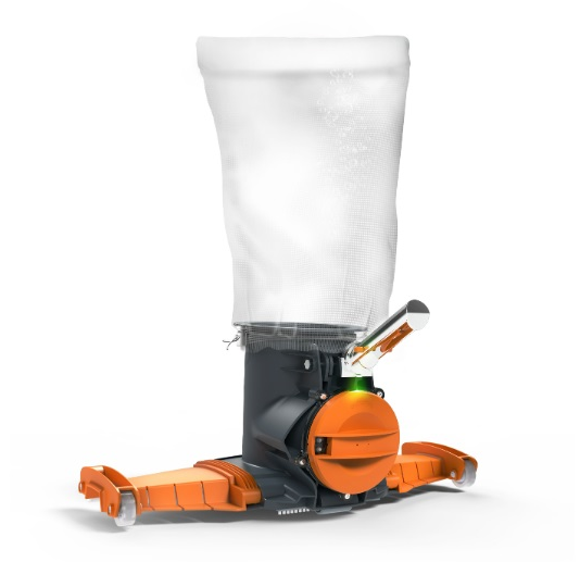 Kokido Vektro XL heavy-duty rechargeable pool vacuum, front view
