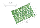 Ledge Lounger Laze Pillow dimension drawing, 68 by 44 inches