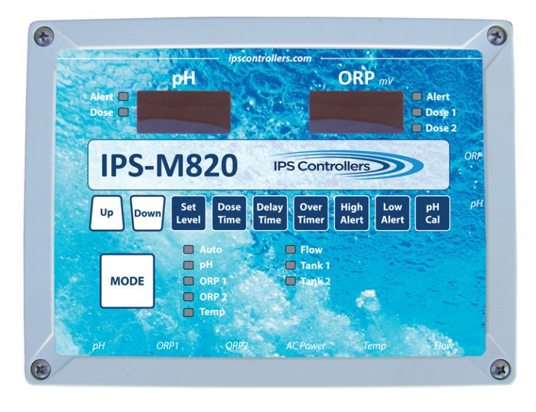 IPS Controllers IPS-M820 dual ORP and pH controller, alternate view