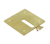 Polaris MJ6370 brass MiniJet cover plate, second view showing the screw positions