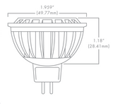 Brilliance MR16 Ecostar - 4-Watt, 3000K, 60 Deg, 8-25Vac, Dimmable
