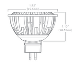 Brilliance MR16 LED- 5-Watt, 3000K, 60 Deg, 8-25Vac, Dimmable, 0.8A Max Current