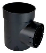 NDS 101, Spee-D 6" Black Round Catch Basin Drain, 1 Outlet