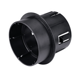 NDS 1241, Black Adapter Connects Pop-Up Drainage Emitter with Elbow to 3" & 4" Drain Pipes