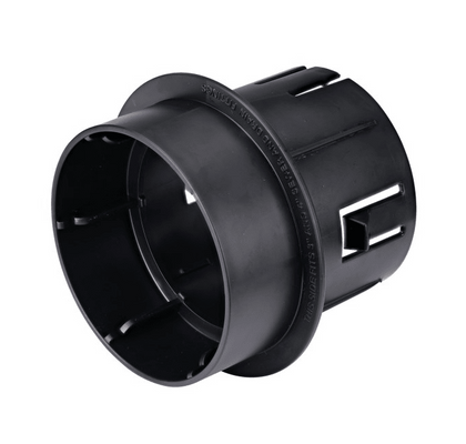 NDS 1241, Black Adapter Connects Pop-Up Drainage Emitter with Elbow to 3" & 4" Drain Pipes