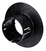 NDS Black Locking Outlet Adapter for Catch Basin Drain and 3" and 4" Drain Pipes