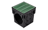 NDS 9" Green Plastic Square Catch Basin Drain Grate