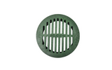 NDS 6" Green Plastic Round Grate, Connects to 6" Spee-D Basin, Pipes, and Fittings