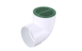 NDS 6" Green Plastic Round Grate, Connects to 6" Spee-D Basin, Pipes, and Fittings
