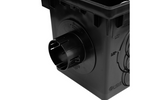 NDS Black Locking Outlet Adapter for Catch Basin Drain and 3" and 4" Drain Pipes