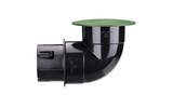 NDS 1241, Black Adapter Connects Pop-Up Drainage Emitter with Elbow to 3" & 4" Drain Pipes