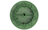 NDS 430, Green Plastic Spring Loaded Pop-Up Drainage Emitter w/ Elbow for 3" & 4" Pipes