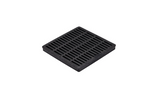 NDS 1211, 12" Black Plastic Square Catch Basin Drain Grate