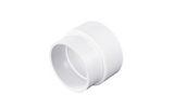 NDS 3P12, 3" x 4" White DWV/SCH40 Hub x S&D Hub PVC Increaser/Reducer Adapter
