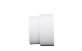 NDS 3P12, 3" x 4" White DWV/SCH40 Hub x S&D Hub PVC Increaser/Reducer Adapter