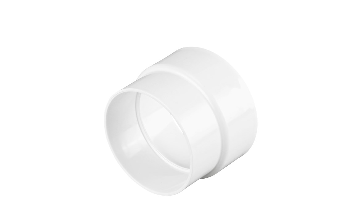 NDS 4" White DWV/SCH40 Hub x S&D Hub PVC Adapter