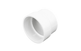 NDS 4" White DWV/SCH40 Hub x S&D Hub PVC Adapter