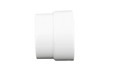 NDS 4" White DWV/SCH40 Hub x S&D Hub PVC Adapter