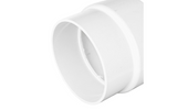 NDS 4" White DWV/SCH40 Hub x S&D Hub PVC Adapter