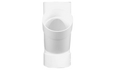 NDS 3" White Hub x Hub x Hub PVC S&D 45 Degree Wye